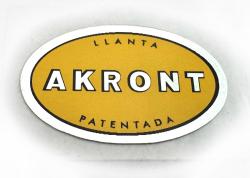 Sticker: AKRONT : Yellow Red Or Green