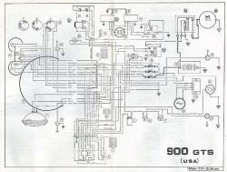 Wire Diagram - 900 GTS - USA