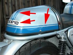 Sticker Set: Seat - SS Silver & Blue