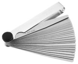 Feeler Gauge [tapered] - 32 Blade Dual Reading 0.03mm [0.001"] to 1mm [0.040"]