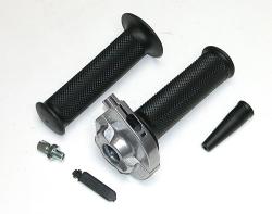 Throttle Assembly - Tommaselli/Domino Single Cable [silver aluminum body]